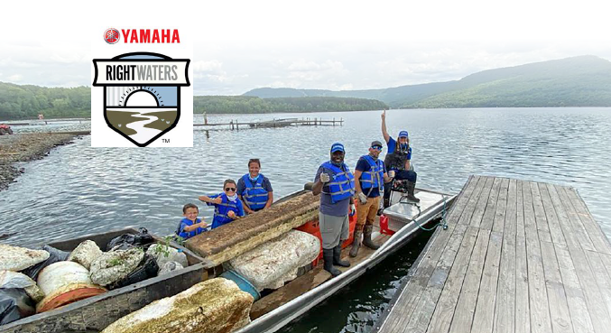 Yamaha Pro Ish Monroe Joins Forces with Keep the Tennessee River Beautiful, Youth Volunteers and Yamaha Rightwaters™ to Clean Up Nickajack Lake